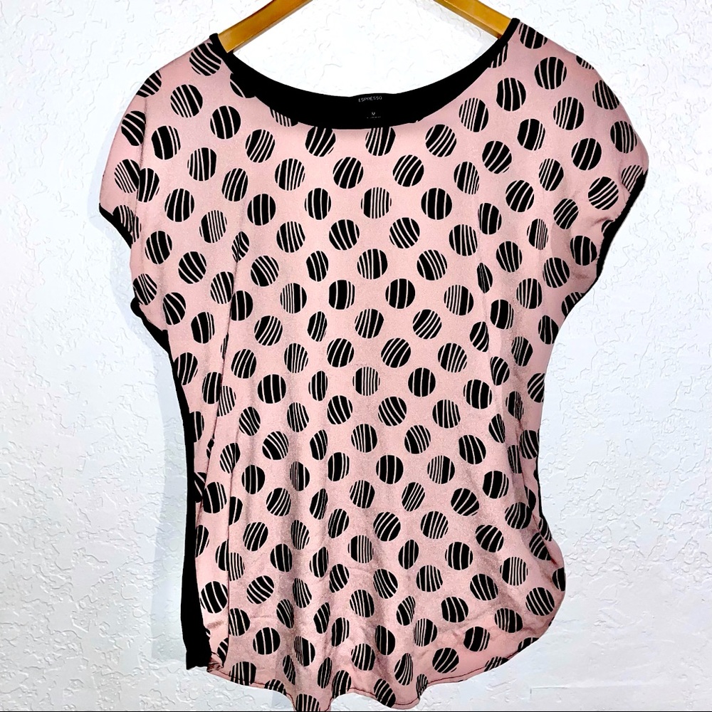 Espresso Polka Dot Top